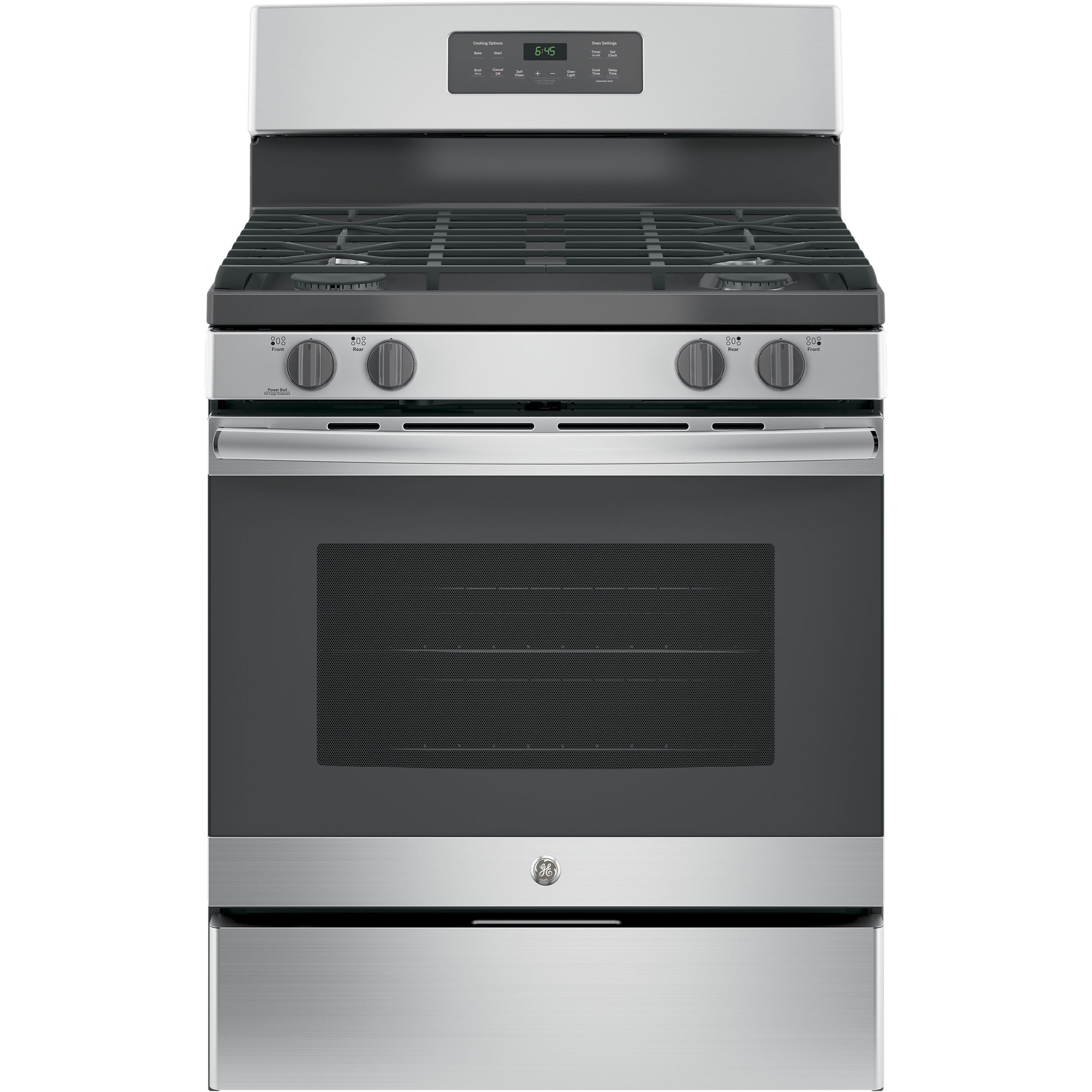 GE Appliances JGB645SEKSS 30" FreeStanding Gas Range with 15,000 BTU